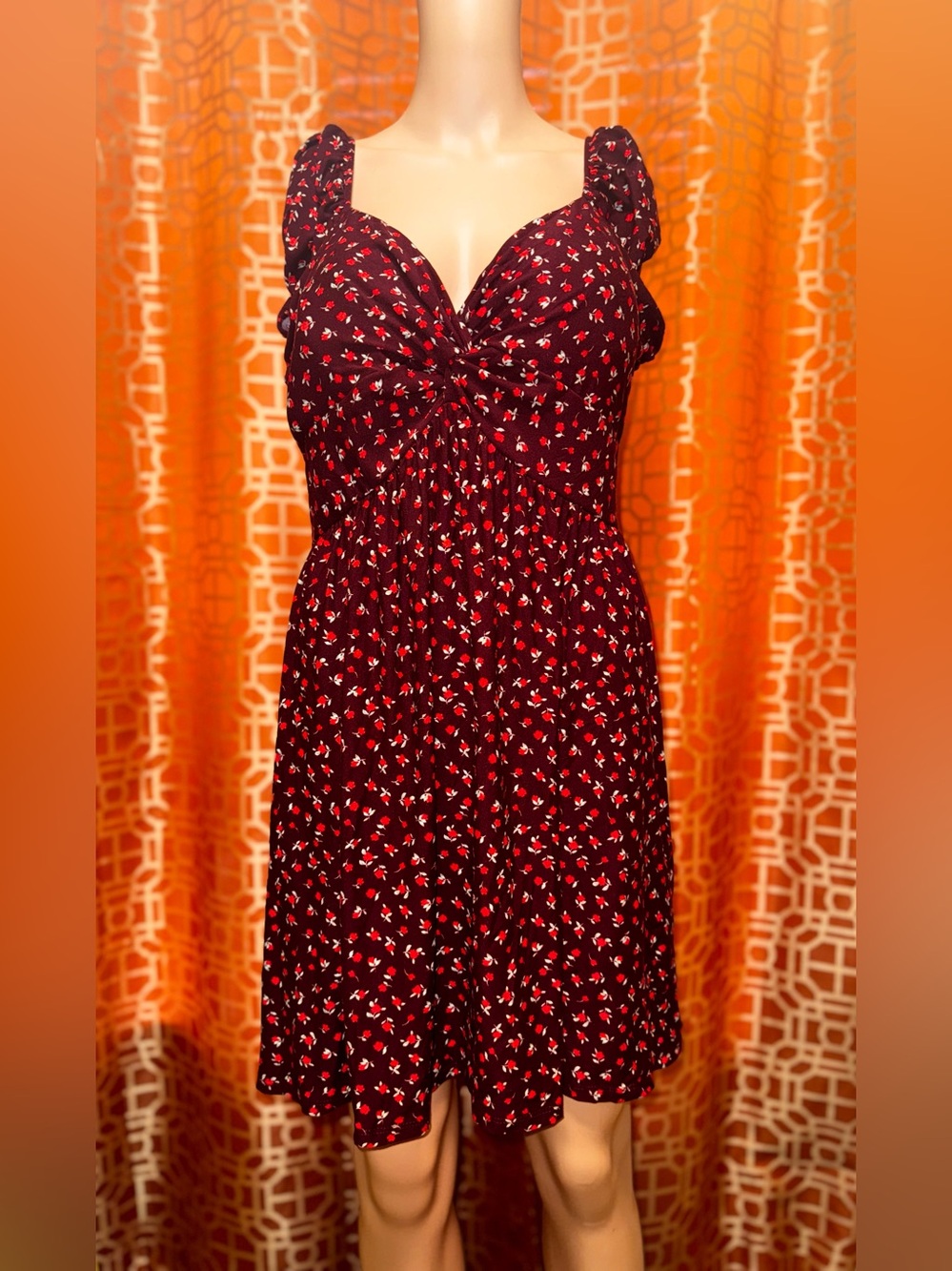 Derek Heart floral dress size XL NWOT padded support